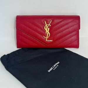 Saint Laurent Monogram Envelope Wallet